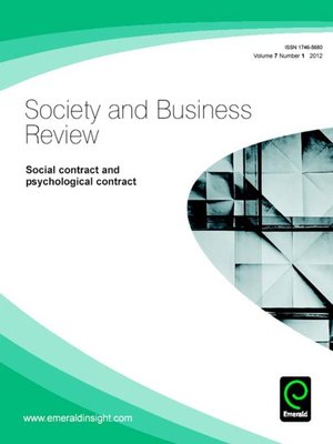 cover image of Society and Business Review, Volume 7, Issue 1